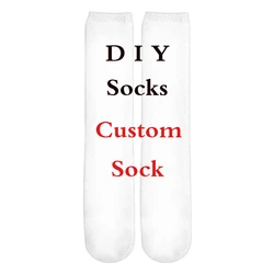 3D Printed DIY Custom Design Men For Women Socks Casual sock Drop Shipping