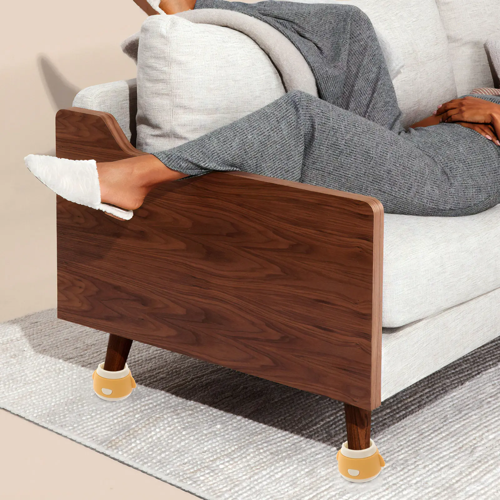 

4Pcs Silicone Chair Leg Socks Noise Reducing Floor Protectors Fit 30-40Mm Furniture Legs Smooth Slide Protection Covers