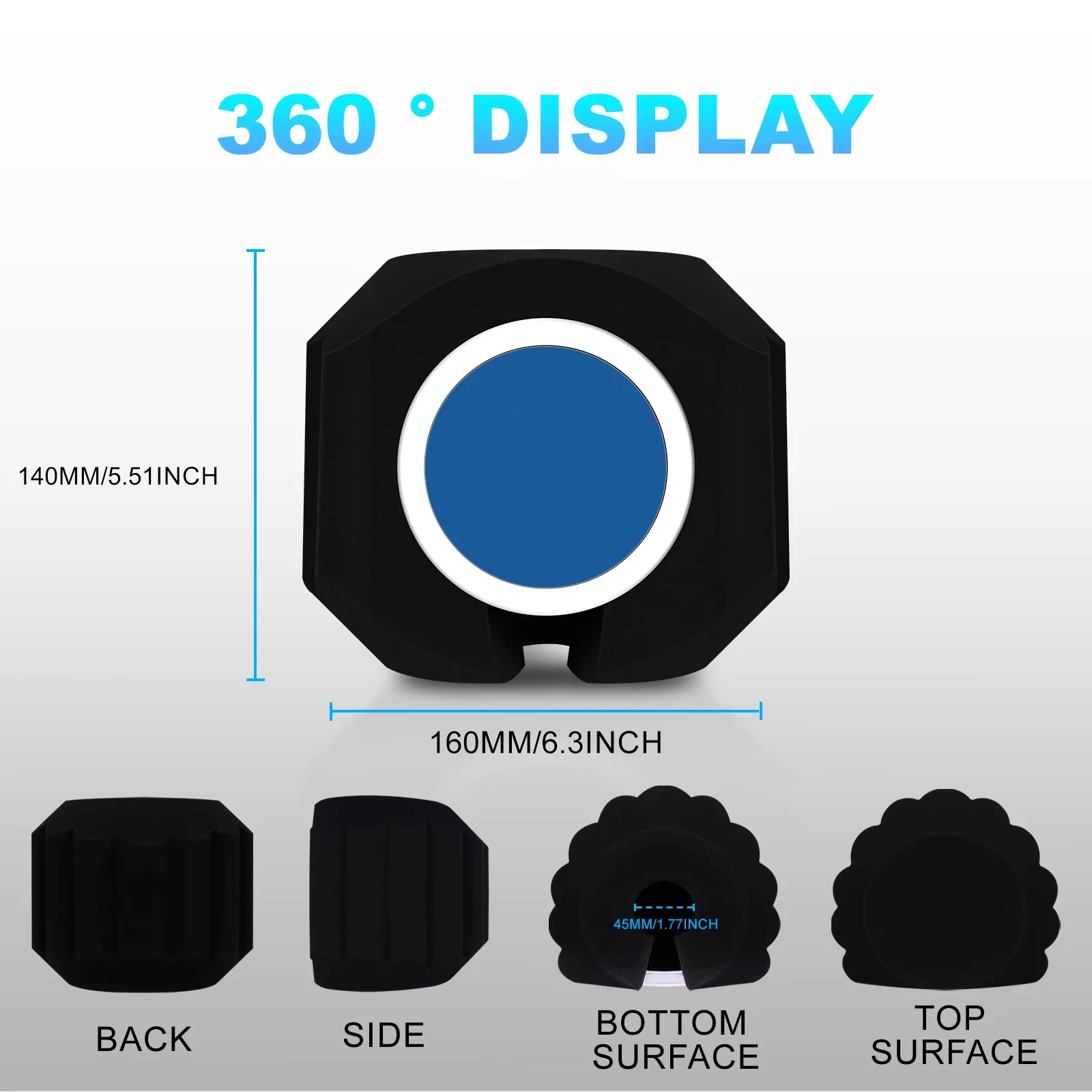 Microphone Pop Filter Wind Shield Acoustic For Record Studios Mic Sound-absorbing Foam Vocal Isolation Ball