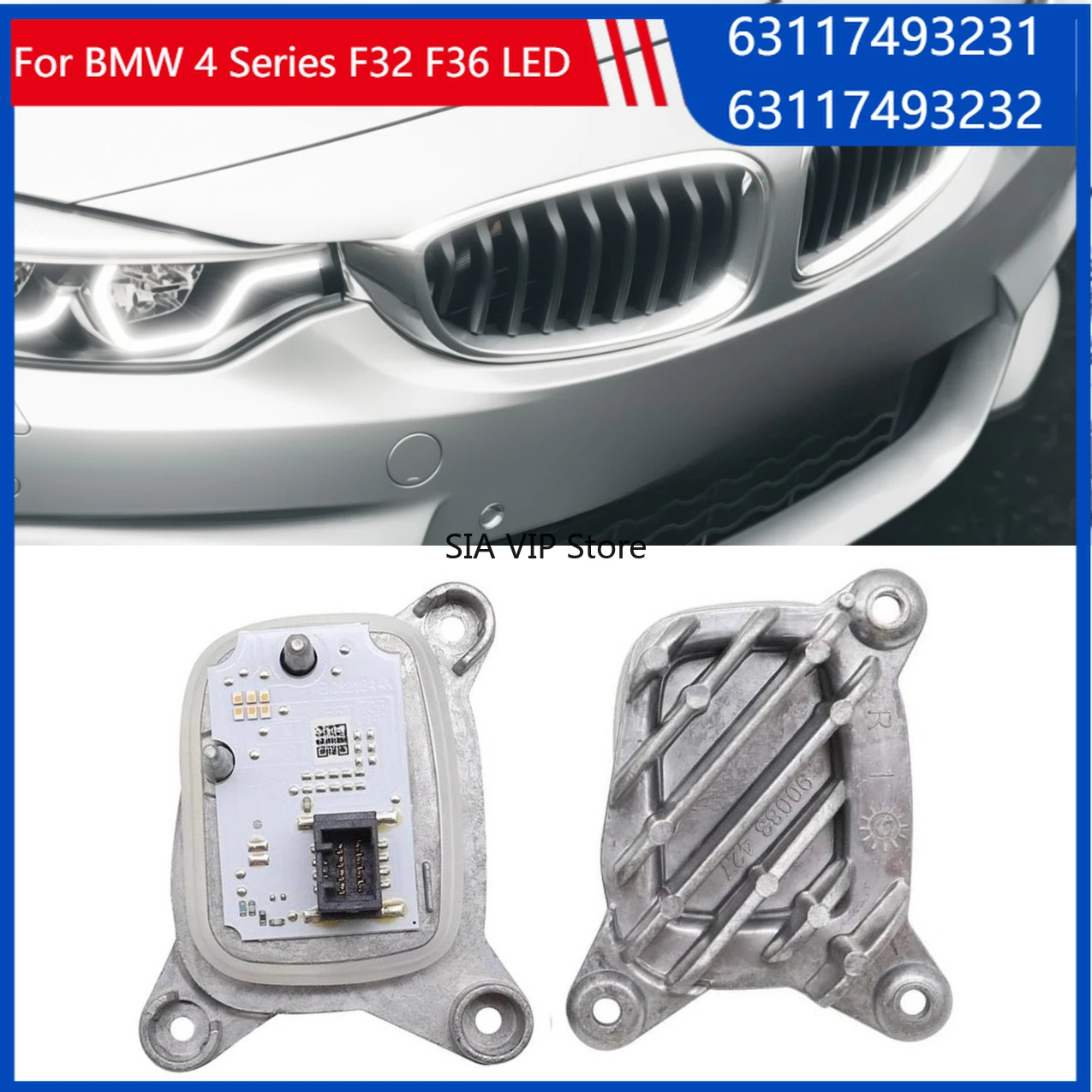 

For BMW 4 Series F32 F36 LED 2017-2019 Car headlight Turn Signal Module DRL OE 63117493231 63117493232 Angel Eyes Auto parts