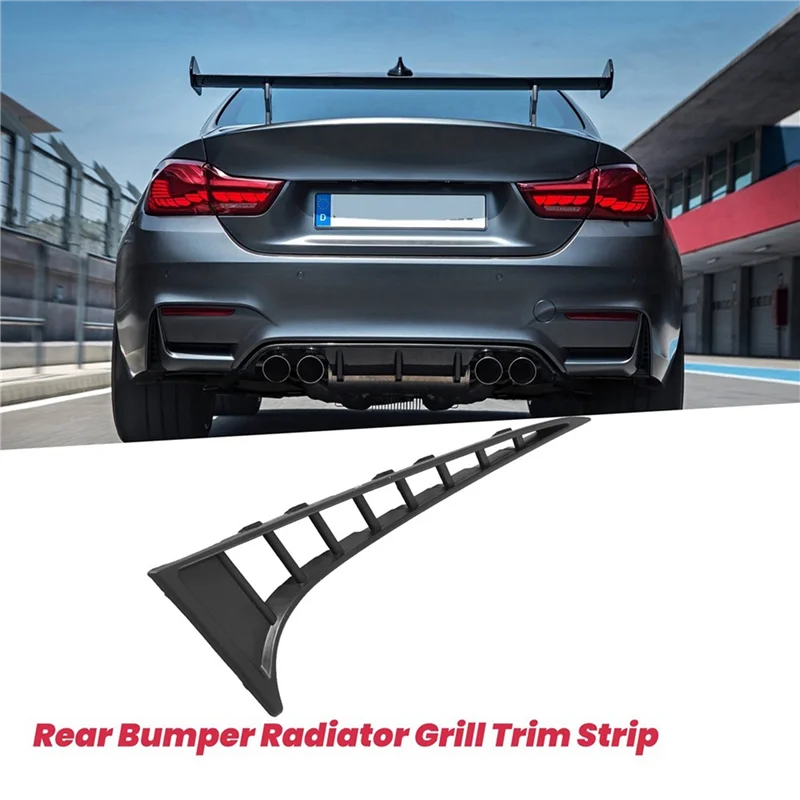

XMSJ-AASS-Car Rear Bumper Grill Trim Strip For BMW 3 4 Series F80 M3 F82 F83 M4 Radiator Grille Protection Cover
