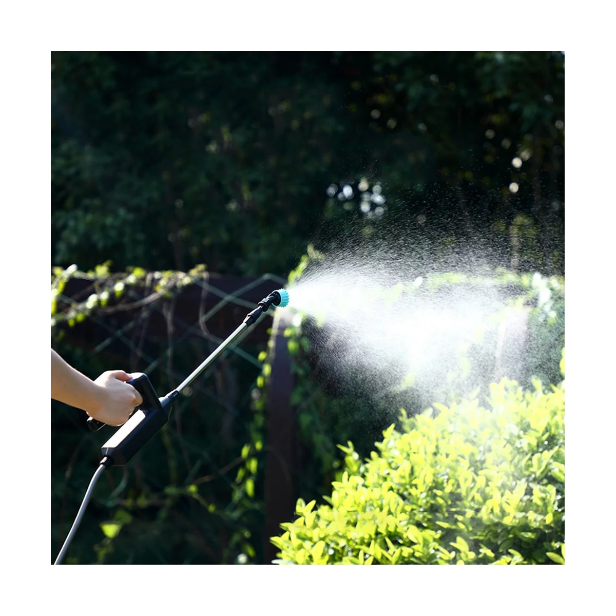 Garden Sprayer USB Rechargeable Plant Sprayer with 8M Hose Portable Lawn Watering Tools with Handle