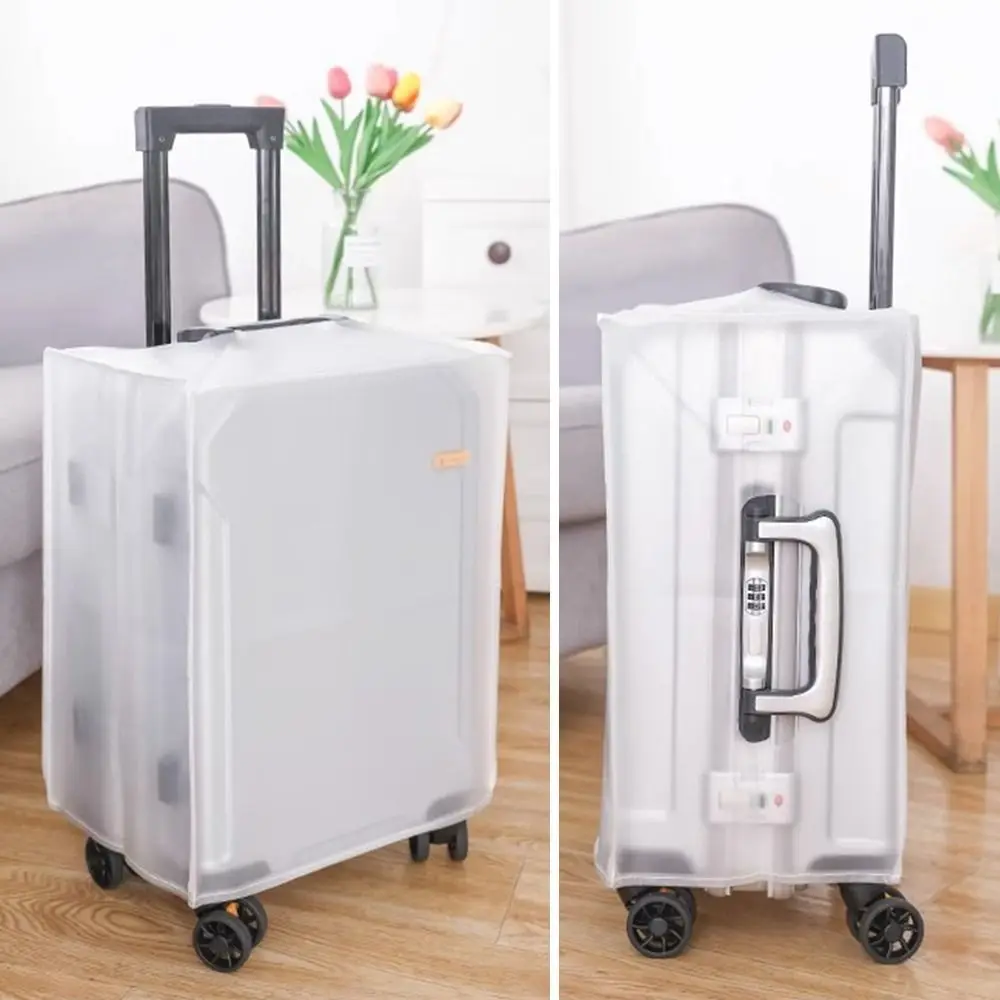 

Новый матовый чехол для защиты багажа, водонепроницаемый, пылезащитный, прочный чехол для чемодана