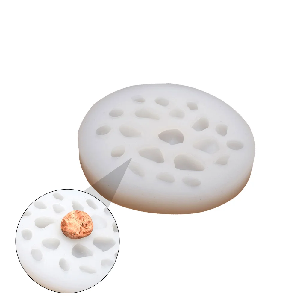 

1pc Silicone Mold for Small Rocks Pebble Stone Molds Jewelry Irregular White High Quality Flexible Transparent Durable Creative