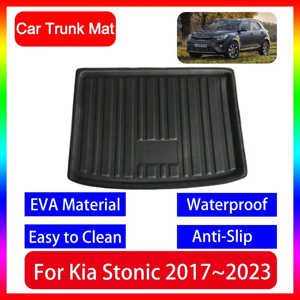 

Car Boot Mat for Kia Stonic YB CUV 2017 2018 2019 2020 2021 2022 2023 Accsesories Floor Rear Trunk Liner Tray Waterproof Carpet