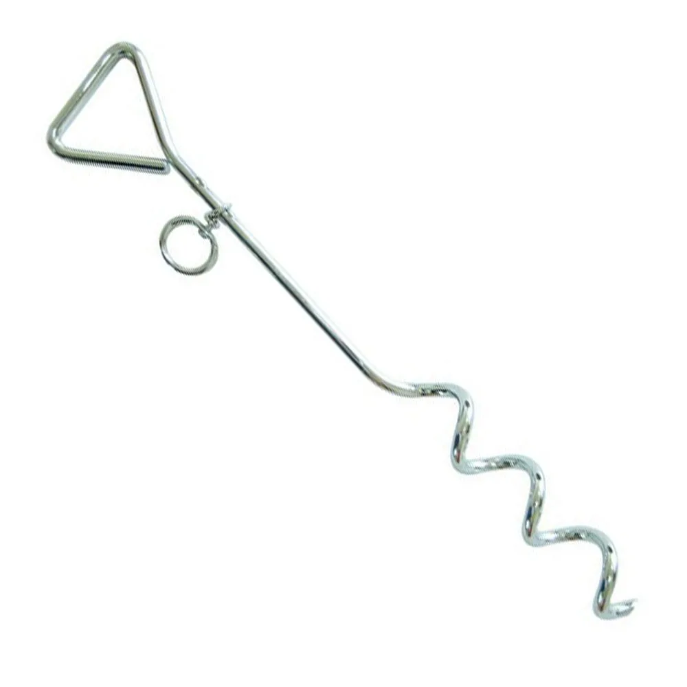 Fixed Pile Heavy Duty Dog Stake Rust-Proof Reinforced Dog Ground Anchor Sturdy Anti-Escape Dog Tether Stake Beach