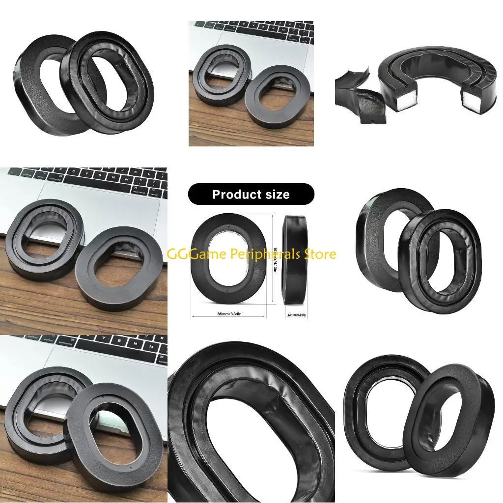 

U55B Replacement Ear Cushions for RIG 800HS Earpads Long Last &Noise Isolation Ear Pad