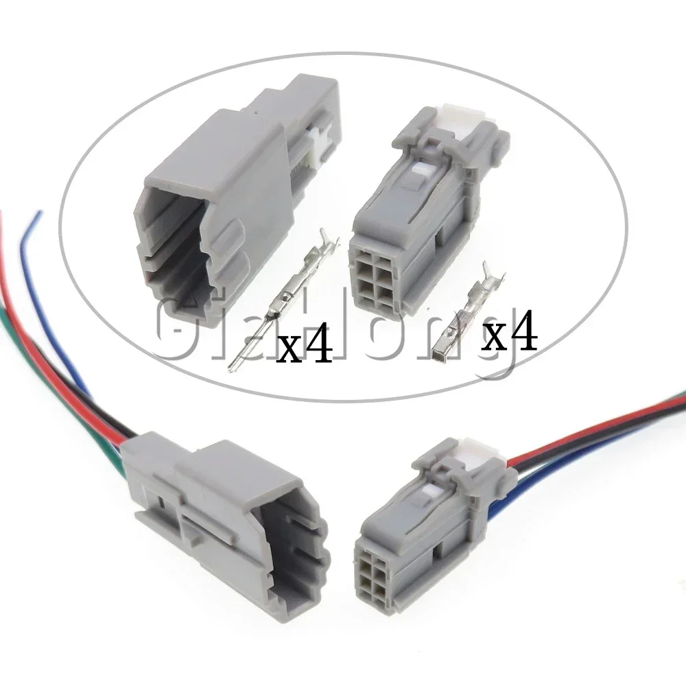 1 Set 4 Ways 6098-8437 Ventilation Seat Motor Wire Socket AC Assembly 6098-7781 Car Wiring Plug Auto Replacement Connectors