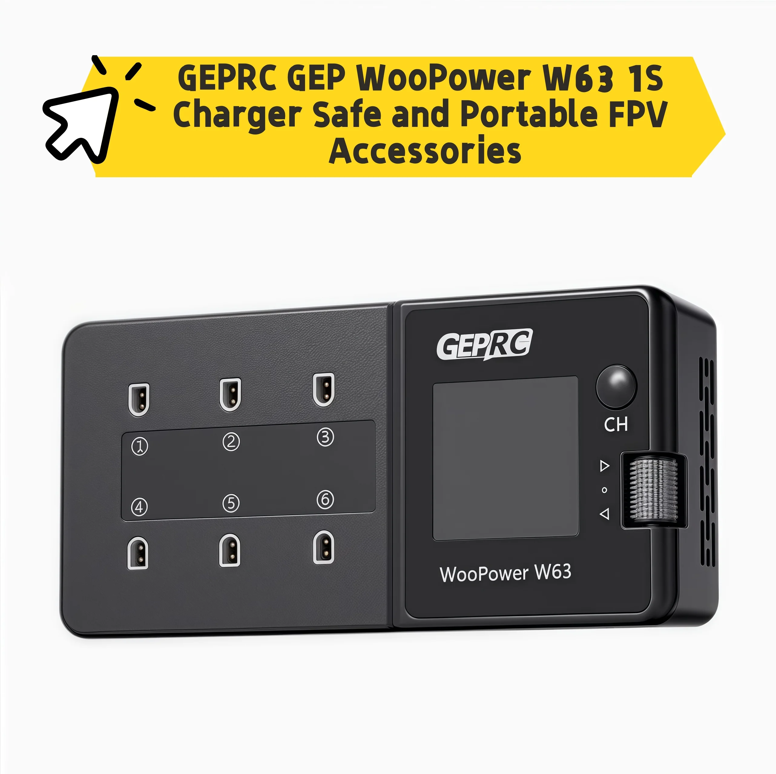 

GEPRC GEP WooPower W63 1S Зарядное устройство Безопасные и портативные аксессуары для FPV