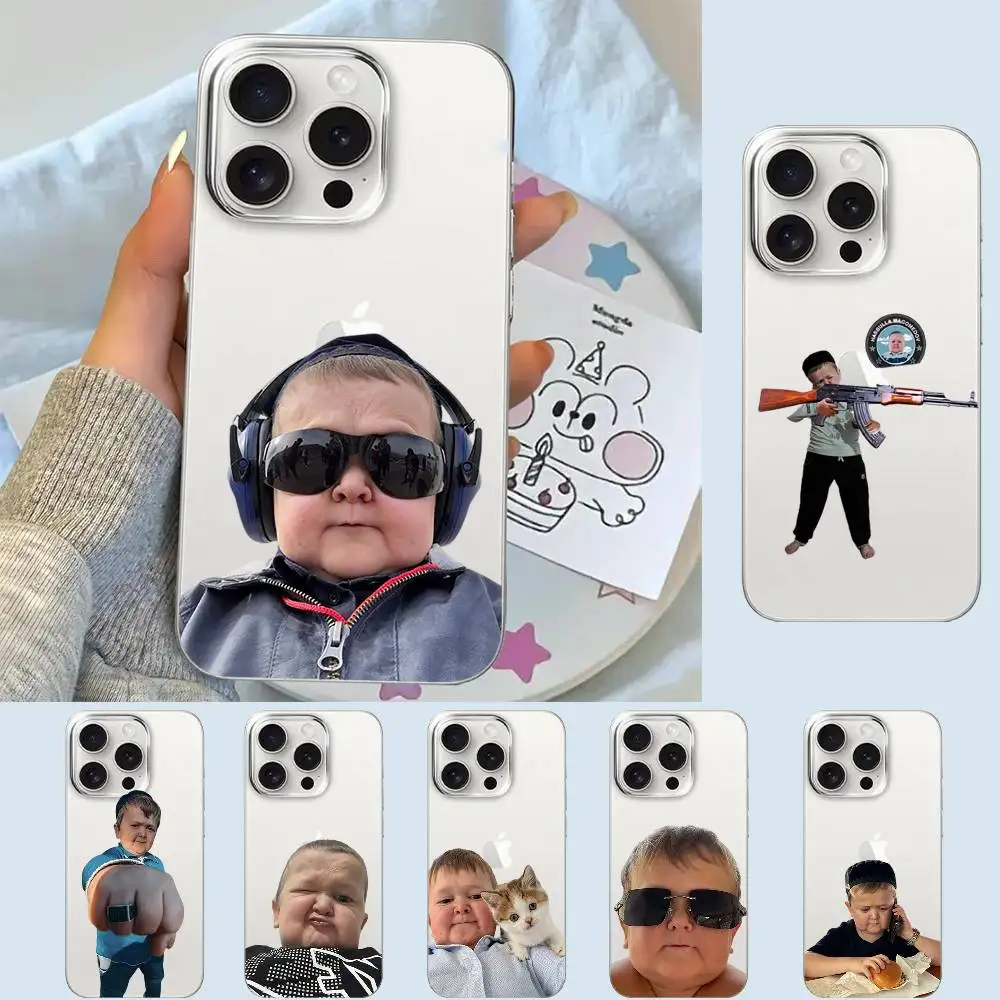 Funny Hasbulla Phone Case For Transparent IPhone 17 Air 11 12 13 14 15 16 17 Pro Max Plus Shockproof Soft Cover
