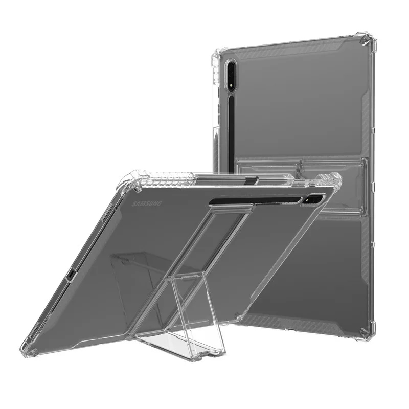 Imagem -04 - Capa Protetora Transparente para Tablet Samsung Suporte de Computador Escudo Protetor Tpu S6lite s8 s7 fe S8ultra