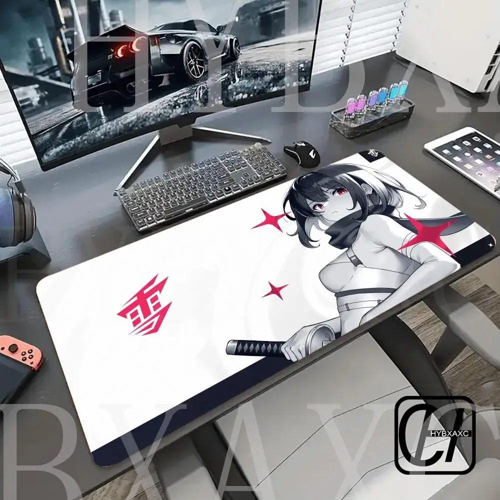 

HD Gamer Professional FPS Large Mousepad YUki Aim Gaming Mouse Pad Anime Rubber HYBXAXC Mouse Mat Game Locking Edge Keyboard Pad