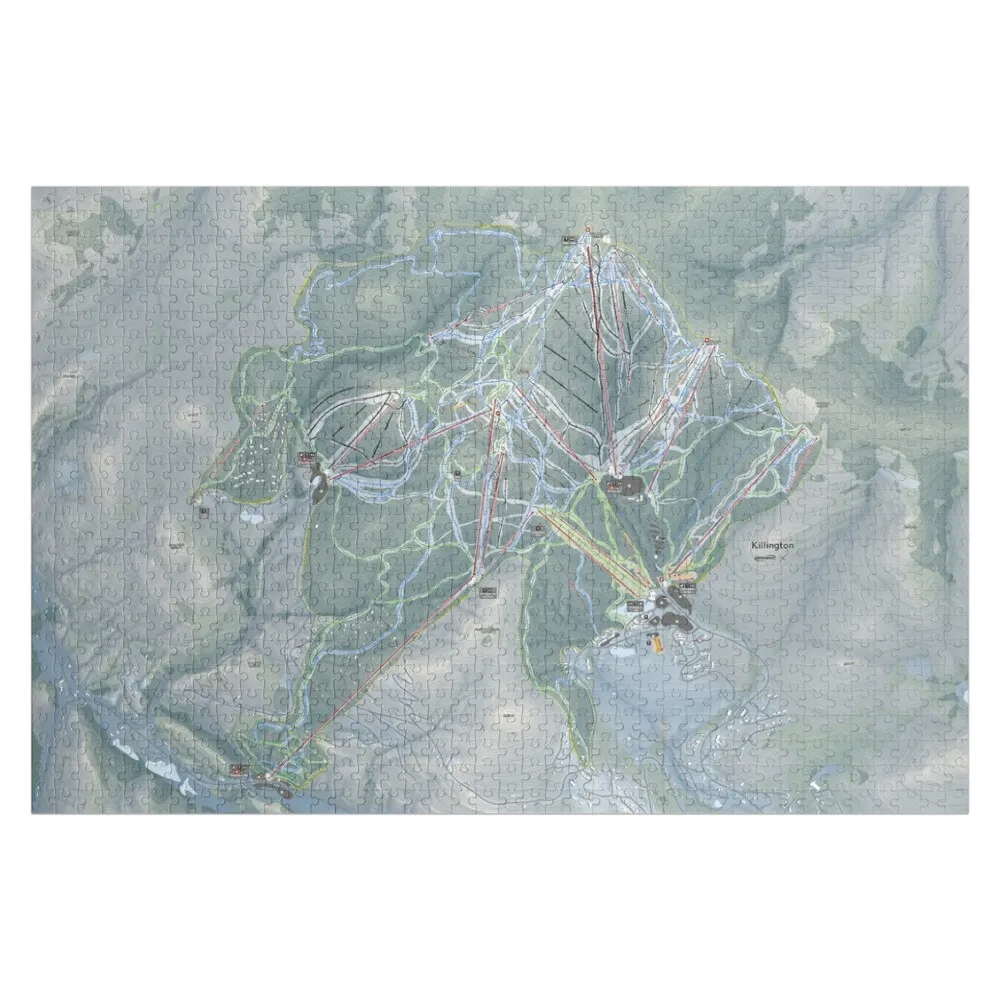 

Пазл с картой трасс для прогулок в Киллингтоне, новые игрушки для детей 2022 года, персонализированная детская игрушка, детский пазл