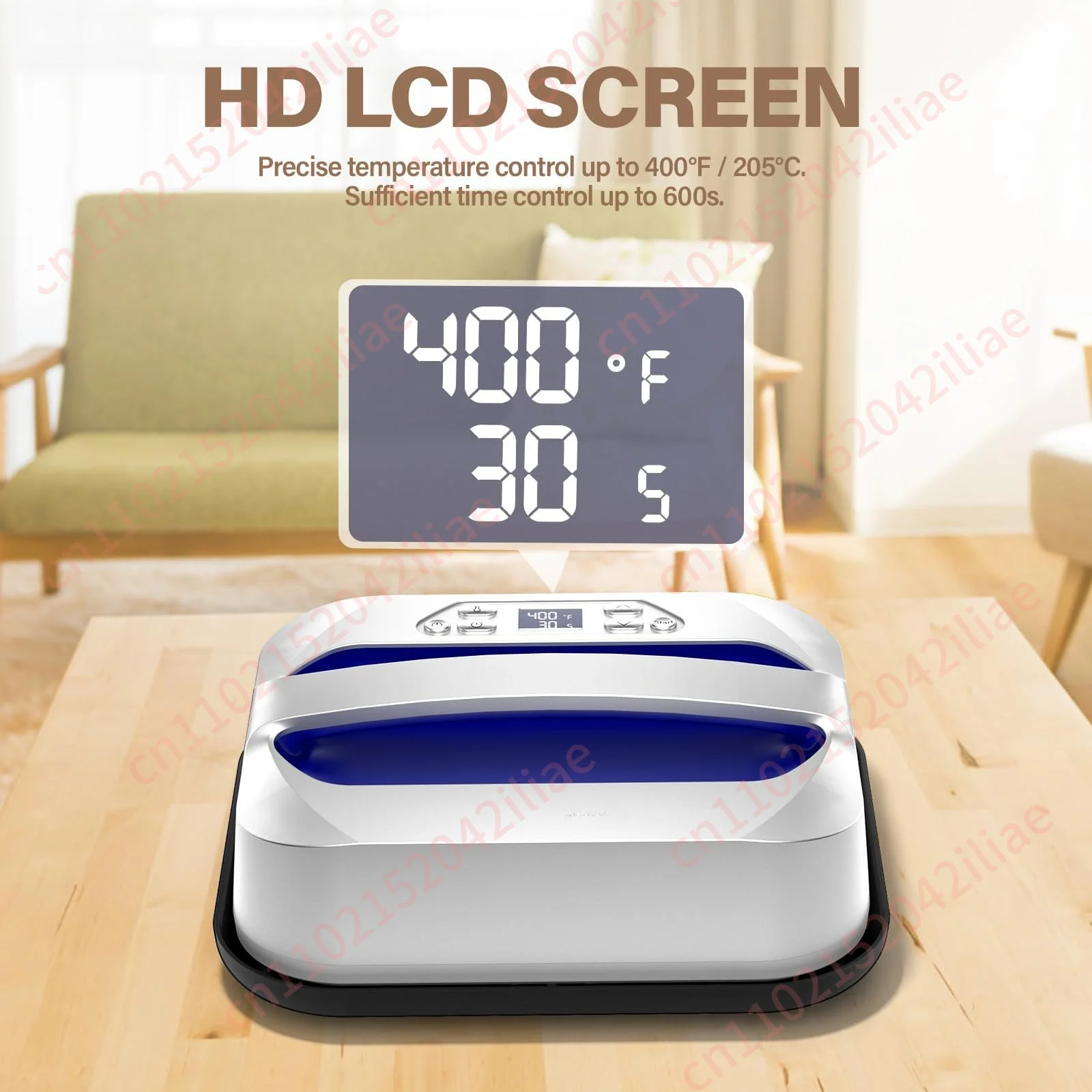

Heat Transfer Machine Large Size 12x10 Inch Portable, Mini Hot Press 30x25cm for DIY Craft and Apparel Application