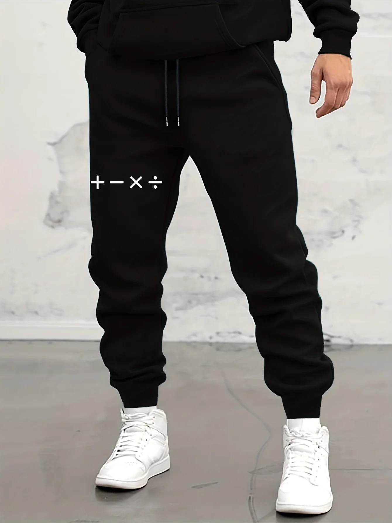 Men's Gothic Printed Sweatpants in Black Style, Men's Casual Jogging Pants for Daily Wear, Autumn and Winter Sweatpants S-3XL