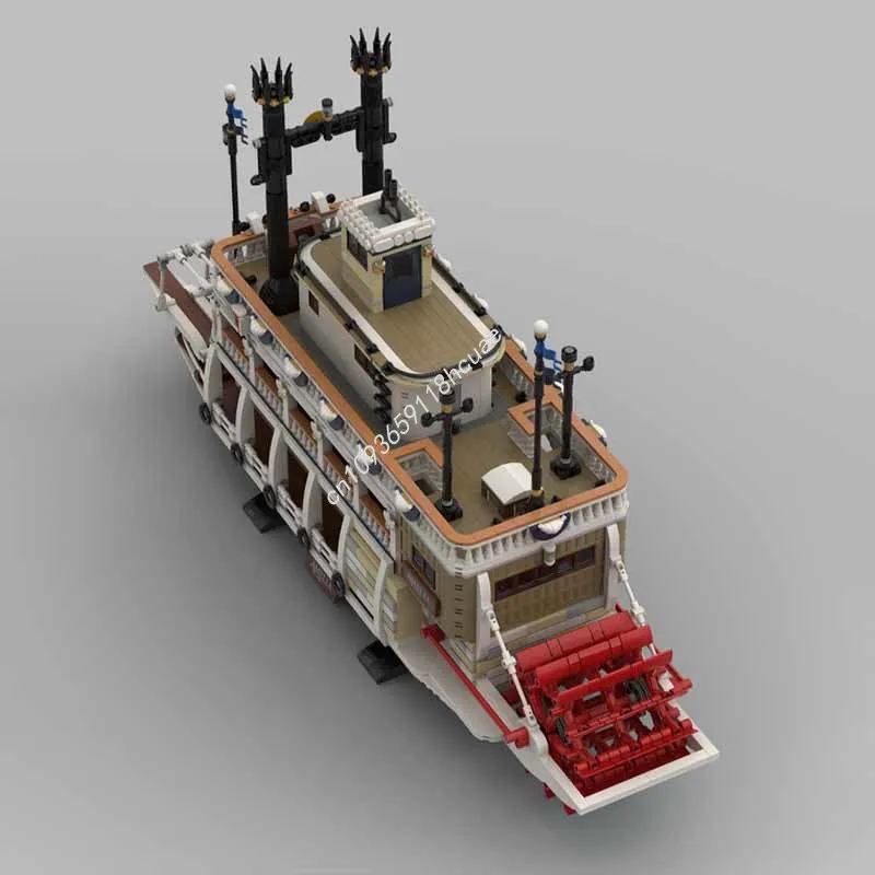 4774 個 MOC 蒸気船拡張モデルビルディングブロック建築子供クラフトおもちゃ誕生日 DIY 教育クリスマスギフト