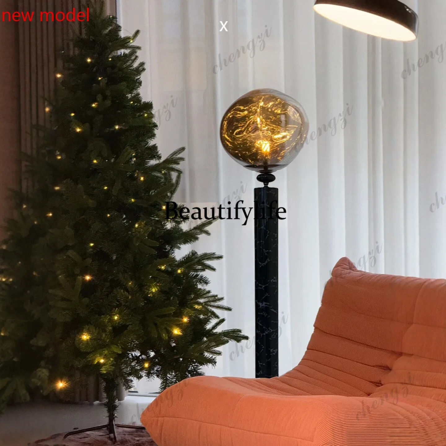 DD182Living room floor lamp, next to the living room sofa, creative bedroom bedside high sense, vertical desk lamp
