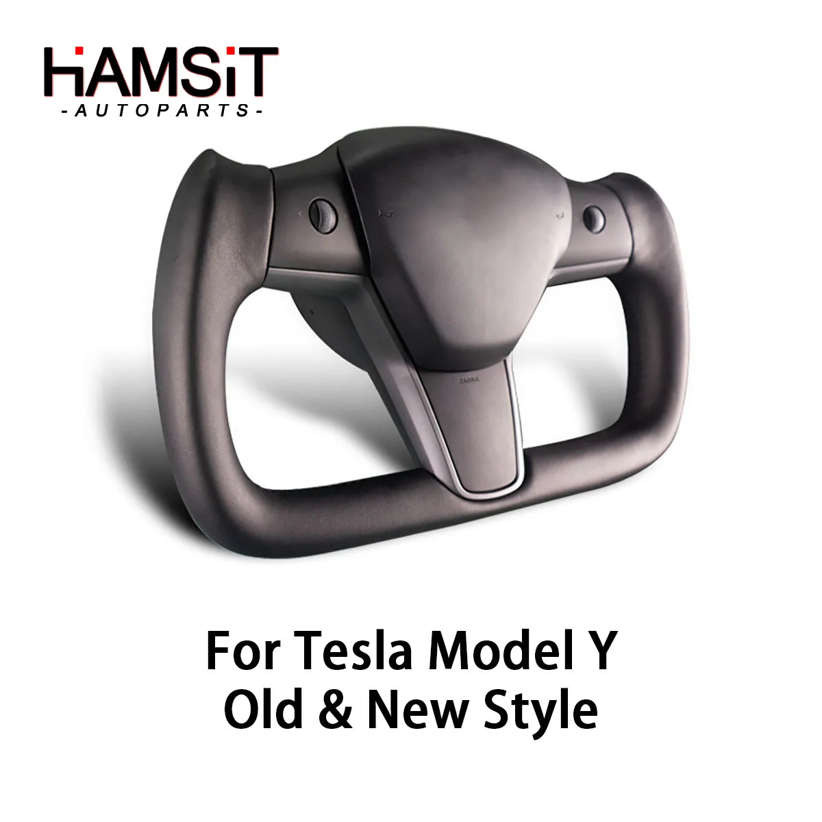 

Hamsit Yoke Steering Wheel Racing Flat Bottom Pilot Design For Tesla Model Y With Heating