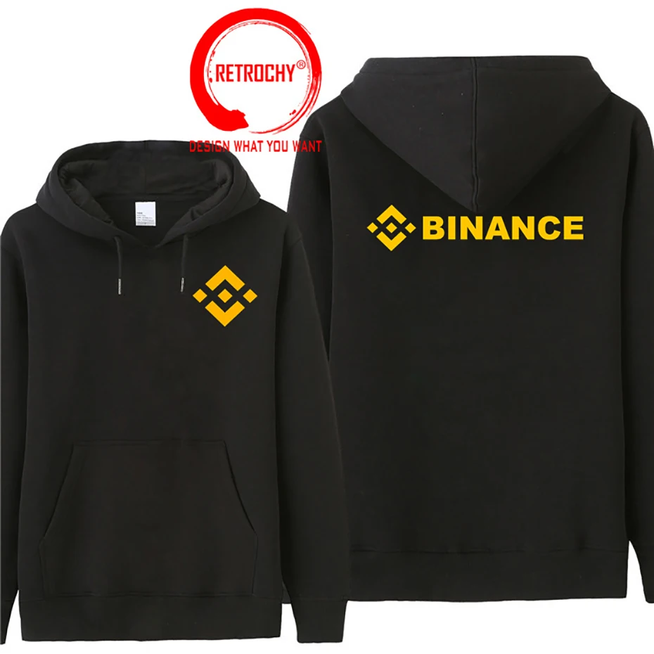 

Men's Binance Exchange Coin Crypto Casual Zipper Hoodies Sweatshirts Hooded Pocket Jacket Mens Sport Outwear Binance Logo Hoodie