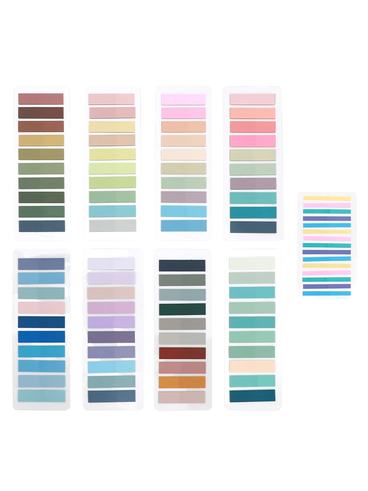 透明な粘着性のあるメモ、ファイルの分類、ノートブック、ストリップ、インデックスタブ、ブックマークフラグ、学生、1900個のページマーカー