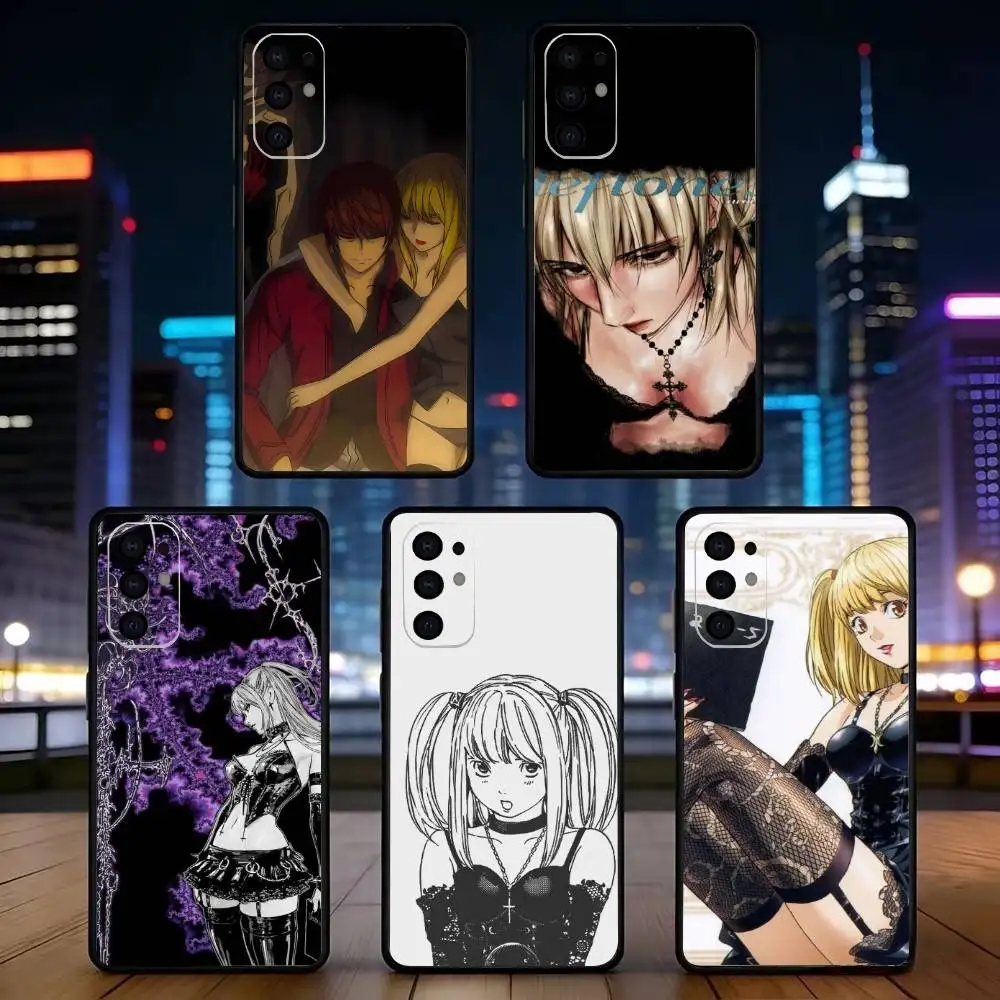 Misa anime D-Death N-Note Phone Case For Samsung S25,S24,S21,S22,S23,S30,Ultra,S20,Plus,Fe,Lite,Note,10,Black Cover