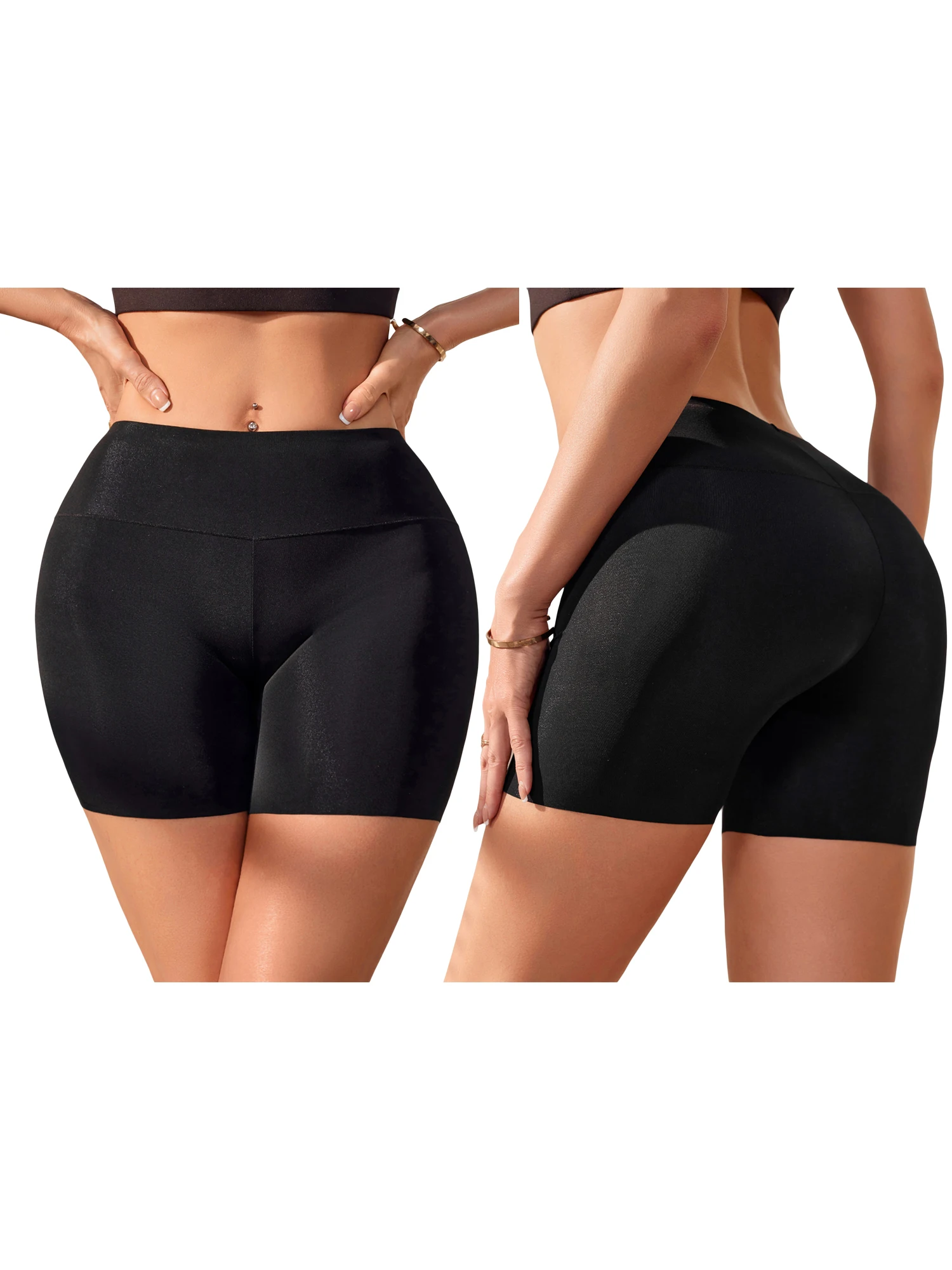 

Женские компрессионные шорты с высокой талией для йоги, бега и тренировок — спортивные шорты с эластичным поясом для тренировок в тренажерном зале и