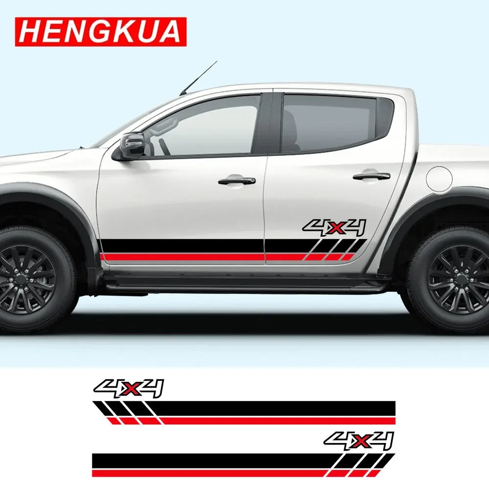 Pegatinas universales para coche Ford F150 Mitsubishi L200 Toyota Hilux Isuzu Dmax Nissan Navara camioneta calcomanía accesorios para automóviles