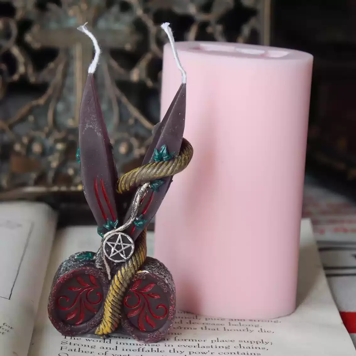 Realistic Decorative Candle Holder Mold，Silicone Scissors Shape Candle Mold for DIY Candle Making