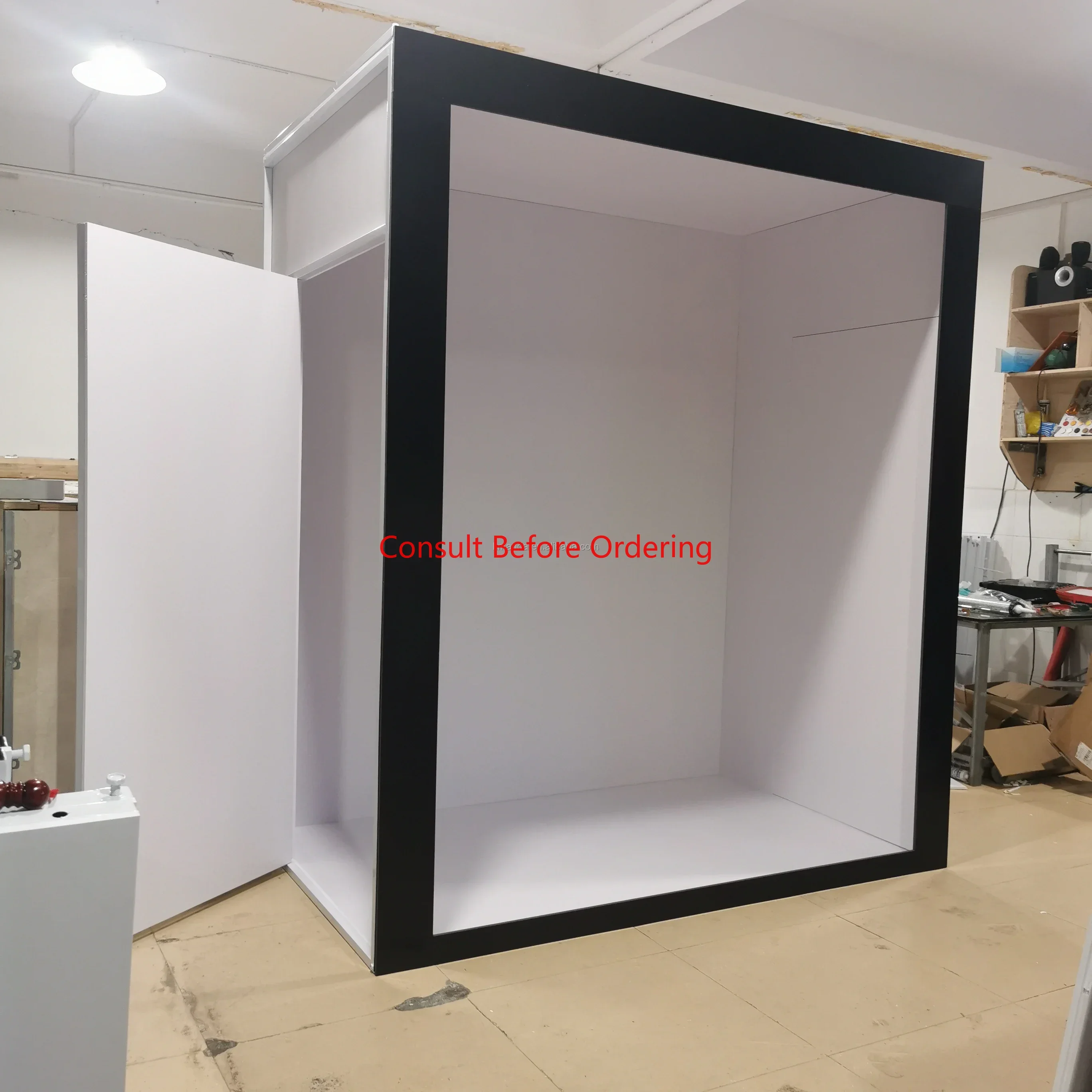 

Fashion Magazine Photo Booth Box Backdrop Event Advertising Trade Show Vogue Photo Booth Box For Wedding Party