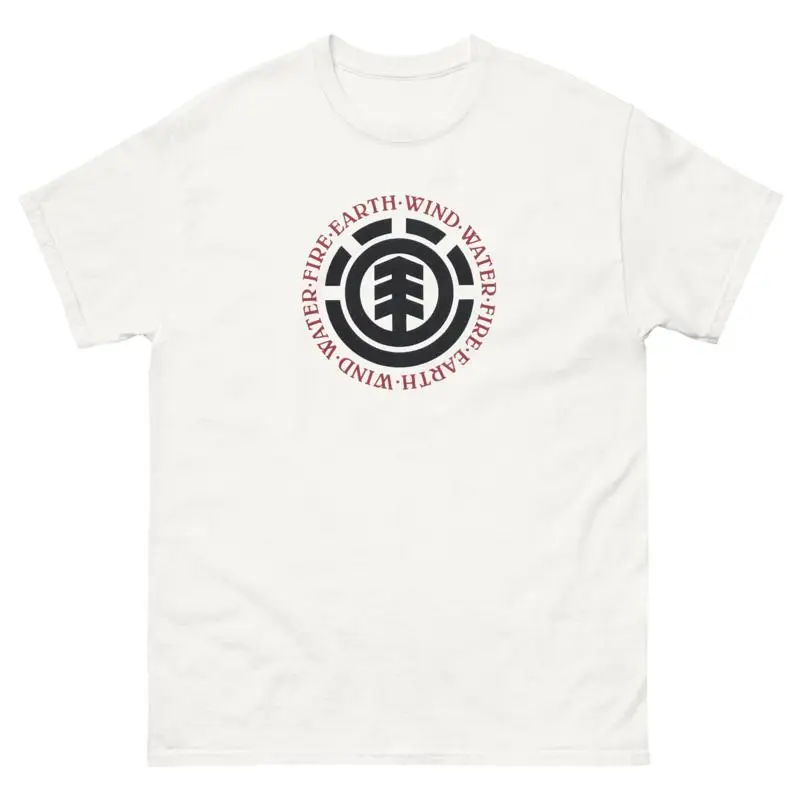 Terra Vento Água Elemento de Fogo Patinador Retro 90S Skateboarding T Shirt Design