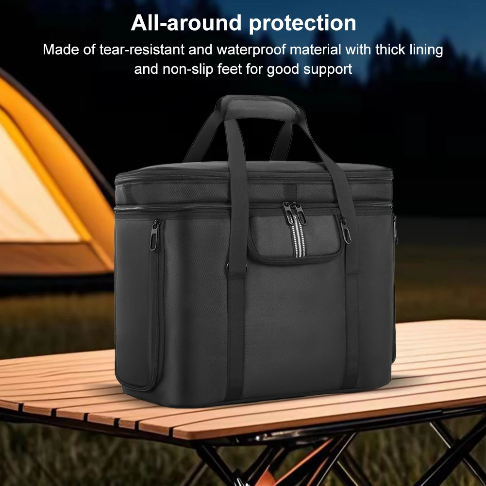 Portable Power Station Bag for Ecoflow Delta 3 Plus/Solar Generator Delta 2 Travel Storage Bag Waterproof Carrying Case