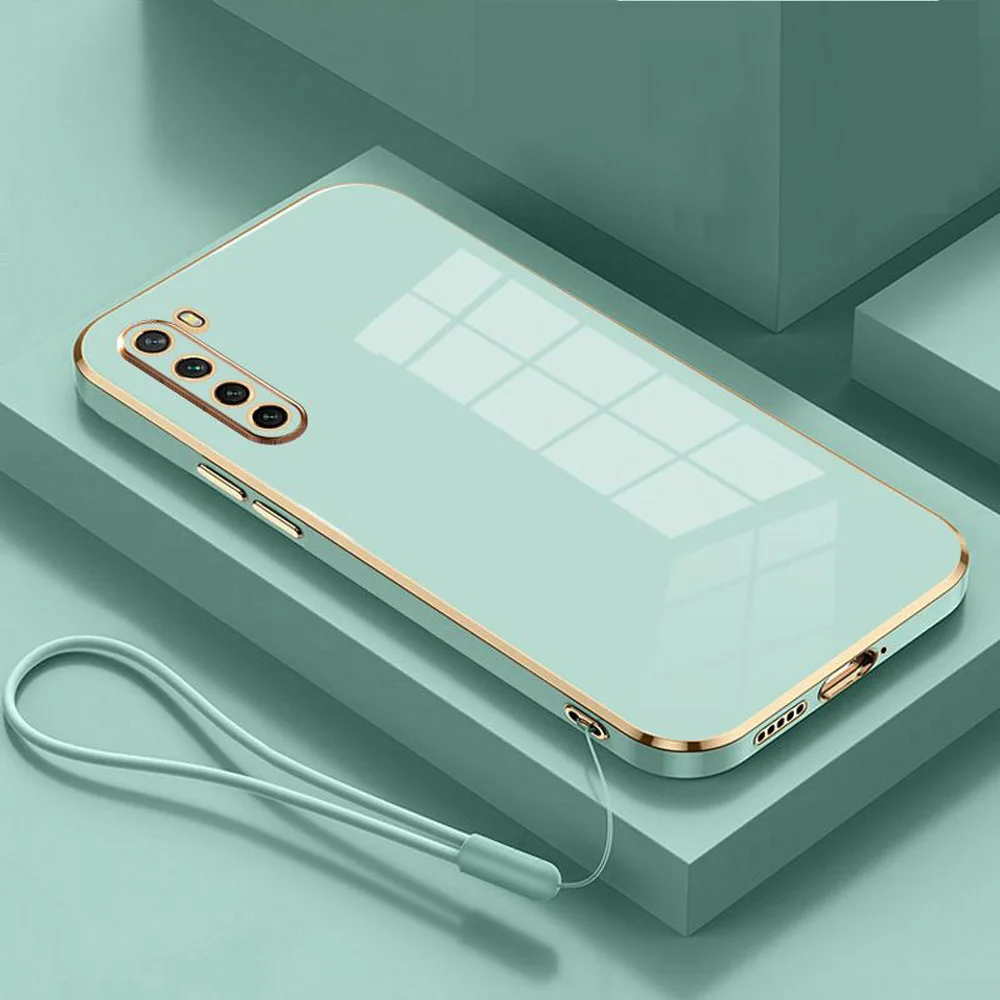 For Realme XT Case Luxury Square Plating Realme XT 730G Phone Case RMX1921 ShockProof Soft Silicone Back Cover Realme XT Fundas