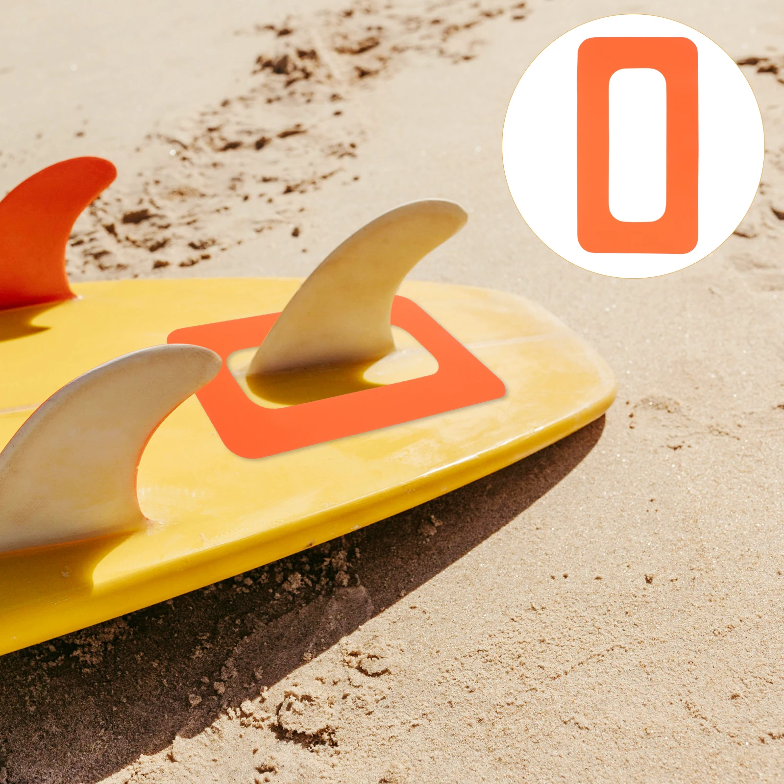 

9 Inch Tail Rudder Slot Patch for Surfboard Fins SUP Paddle Board Accessories Orange Plastic Connector Easy Detachment Long