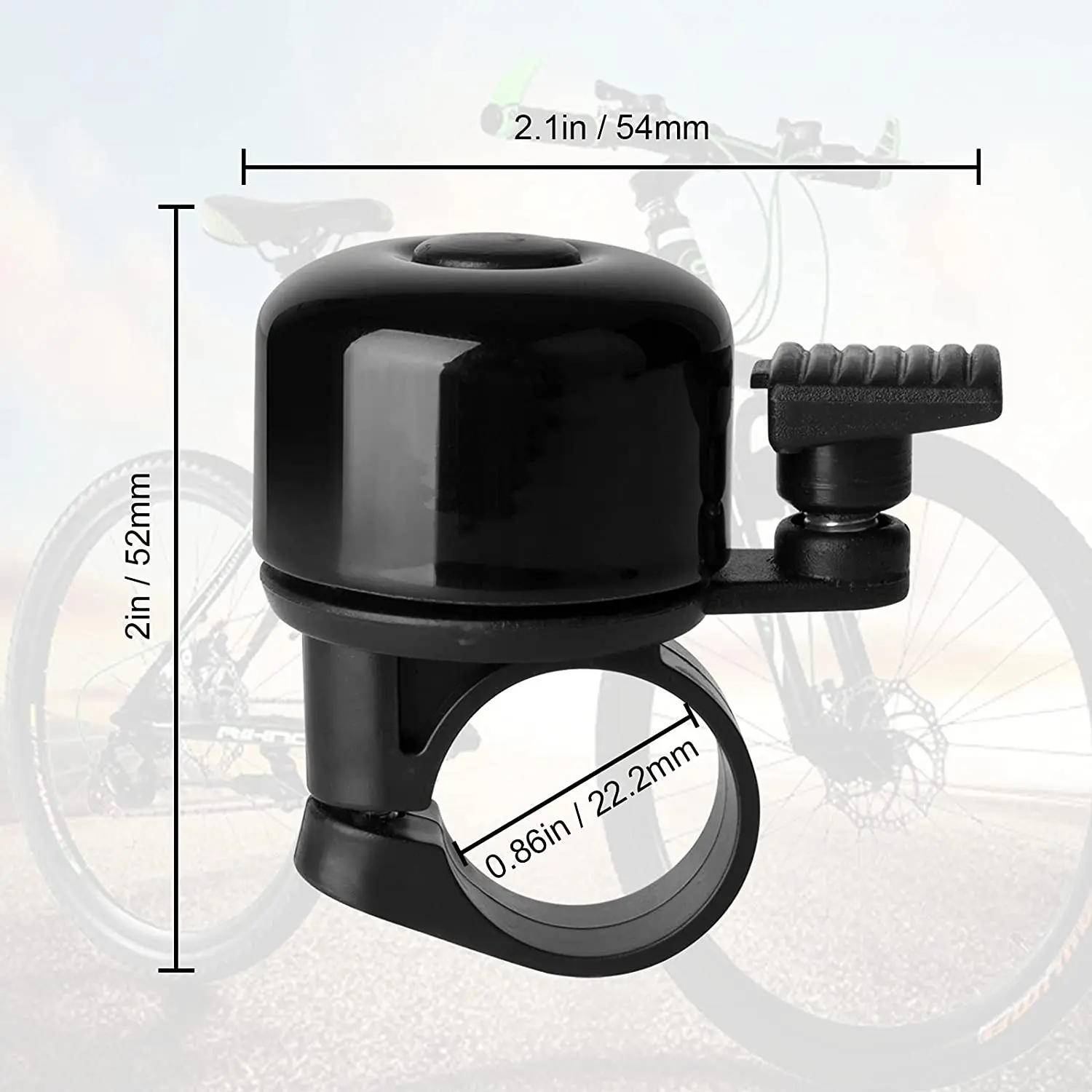 AliExpress NONE Bicycle Bell Alloy Mountain Road Bike Horn Sound Alarm For Safety Cycling Handlebar Bicycle Call Accessories