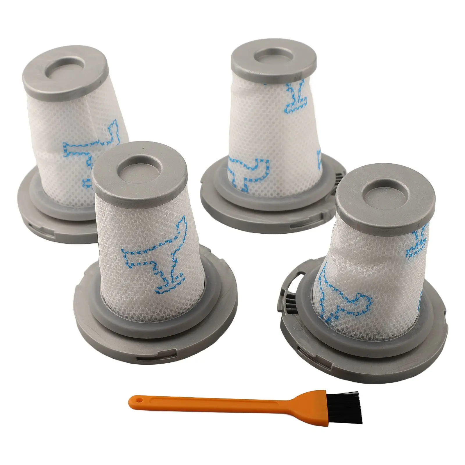 Replacement Filter for For xforce & For flex 8 60 Comes with 4 Filters and 1 Cleaning Brush for Vacuum Cleaner Care