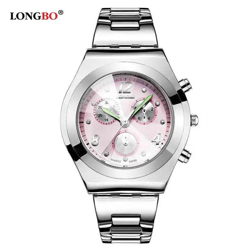 Longbo-Reloj de pulsera de cuarzo para Mujer, cronógrafo informal de marca de lujo, resistente al agua, a la moda