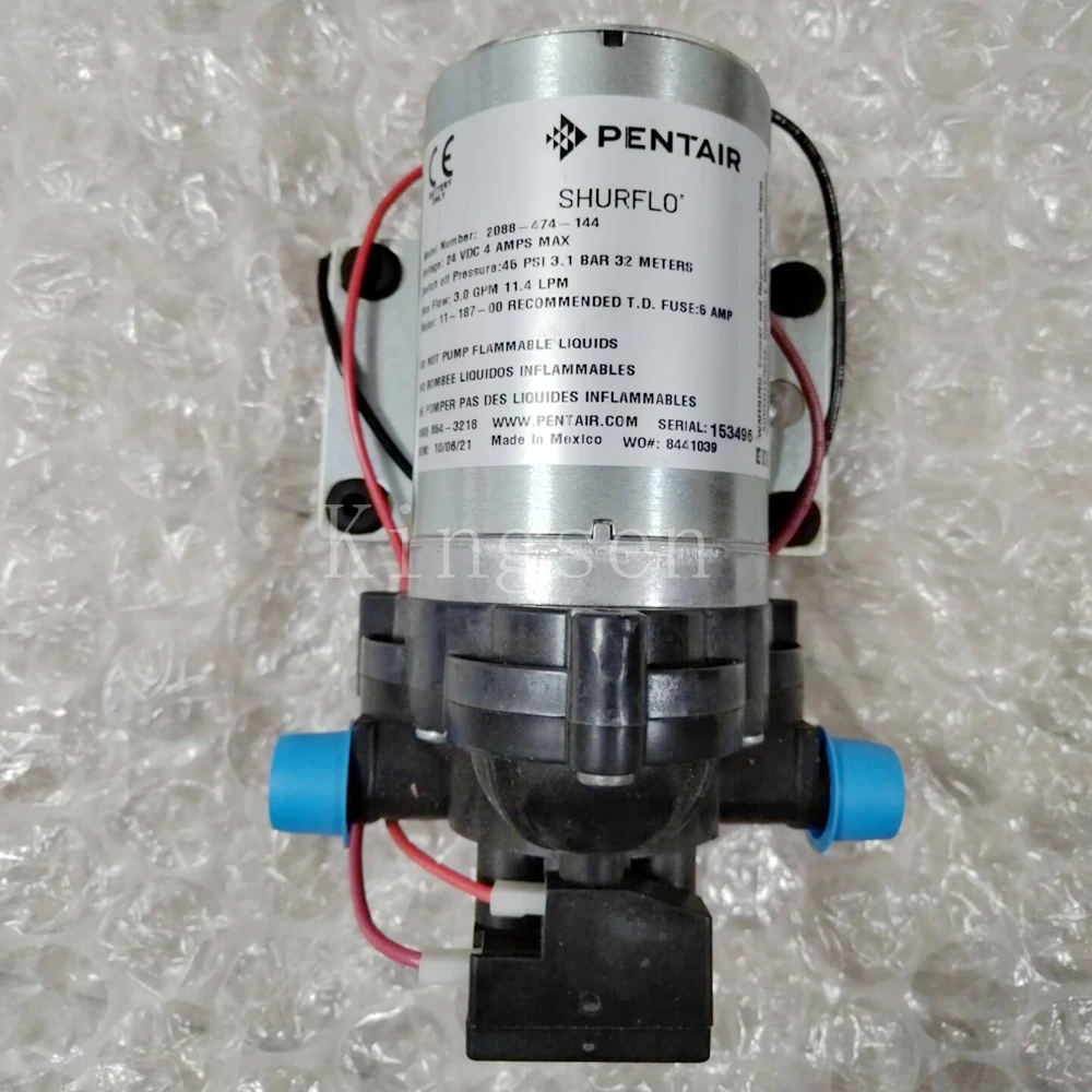 SHURflo 2088-474-144 Diaphragm Pump, Delivery Pump 3.0 GPM 45 PSI 24VDC 1/2 MPT