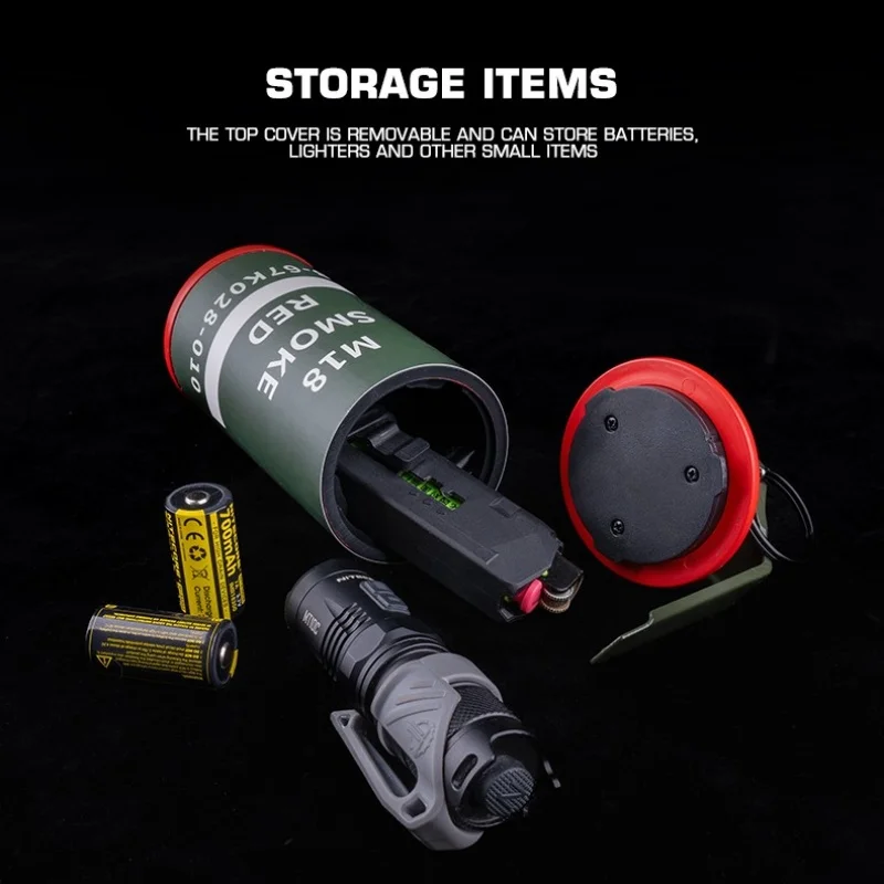 Outdoor Hunting M18 Tactical Prop, Smoke Bomb Model, Pulling Ring, Bullet Movie Prop, COD, COSPLAY Model