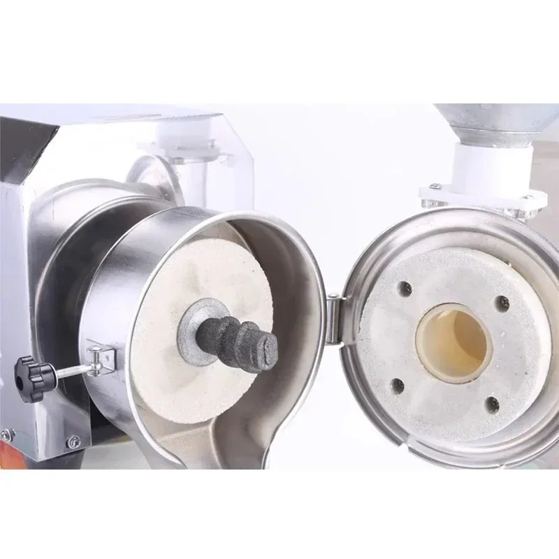 Commercial 2200W Stainless Steel Grain Grinder Soybean Milk Rice Paste Maker 60kg/h High Capacity for Business Use