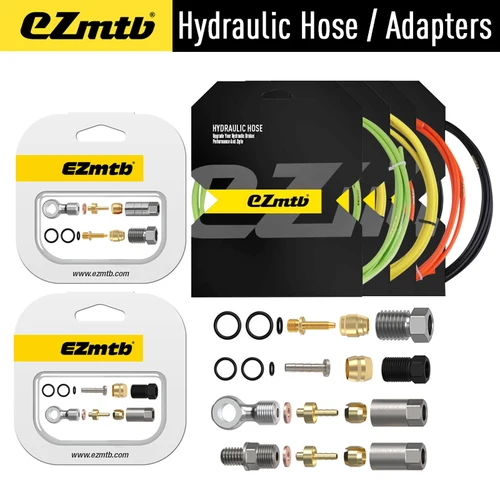 Imagen 1 del producto EZMTB Adaptadores de manguera de freno de disco hidráulico de 4 capas para SHIMANO BH90 SRAM Avid Hope Formula MAGURA MT5 MT7 MT8 MT4 MT2 Cable de freno