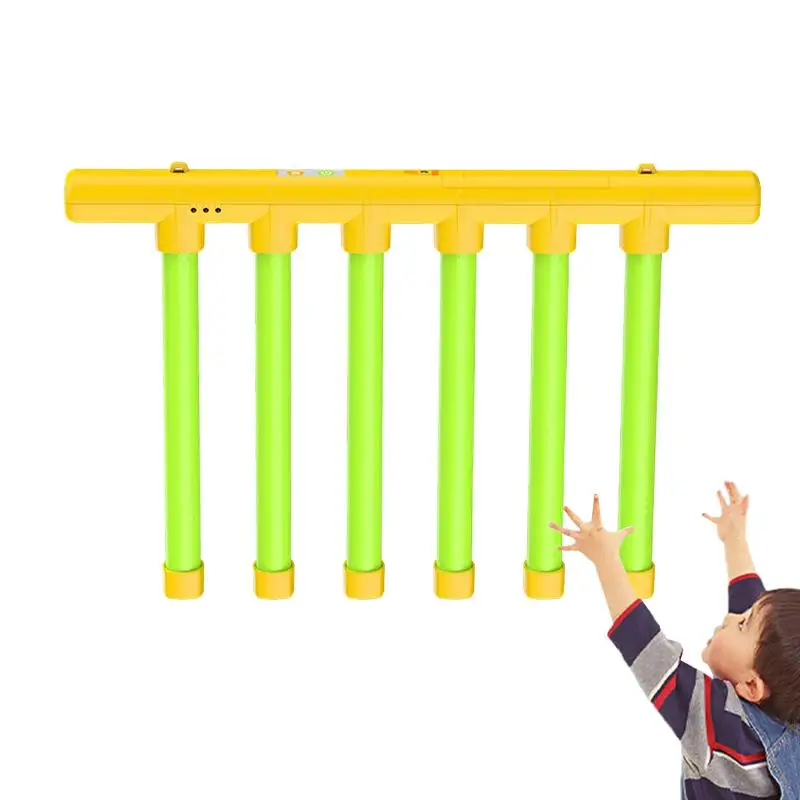 Kids Falling Sticks Remote Control Catching Sticks Reflex Challenge Game Reaction Training Toy Hand Eye Coordination Game Sensor