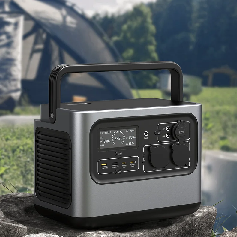 

Portable 540Wh 600W Power Station with Home LiFePO4 Battery for Recharging Car Battery Inverter Solar Panel Supply Generator