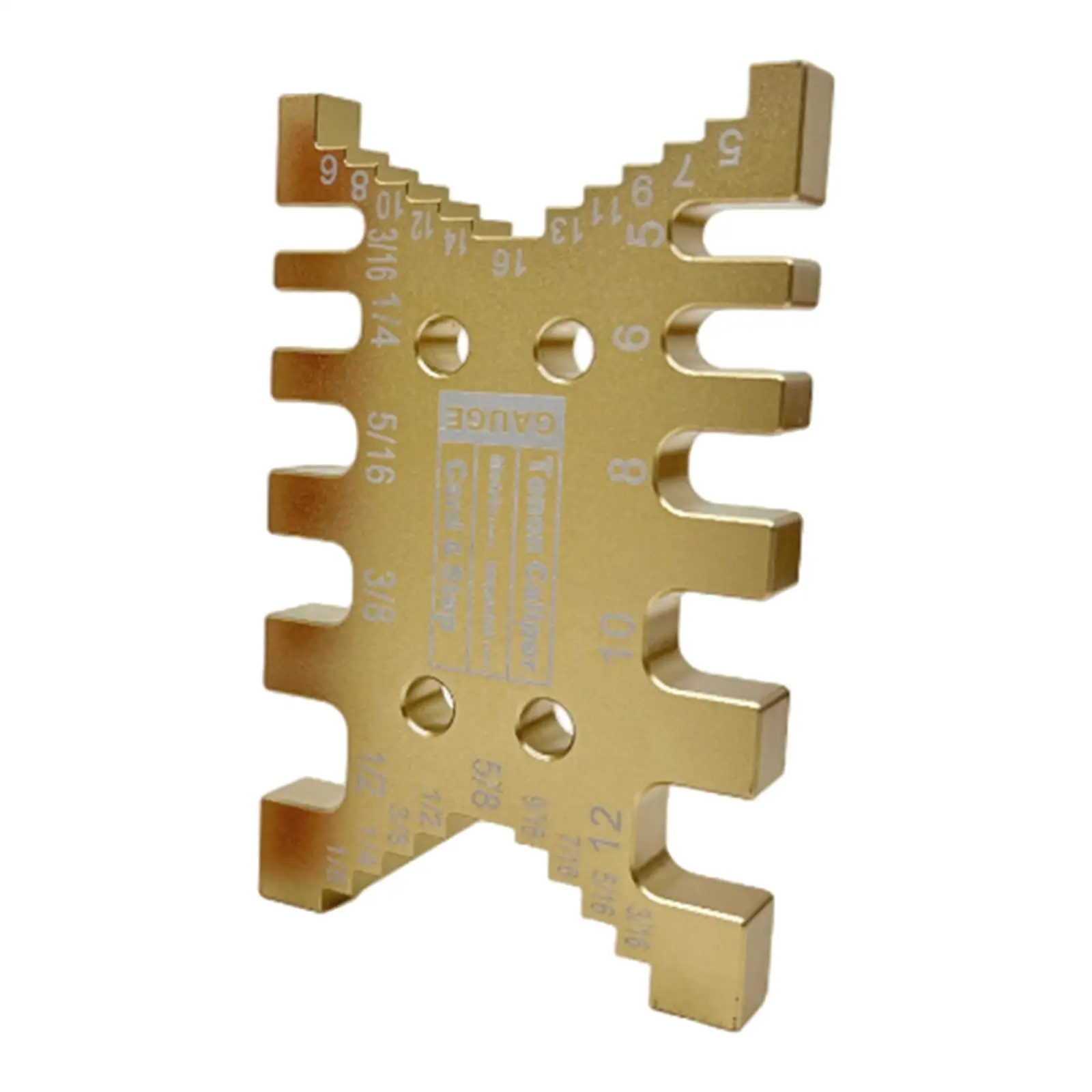 Tenon Caliper Saw Table Machine Tool Measuring Ruler Metric and Tenon for Carpentry , Gold