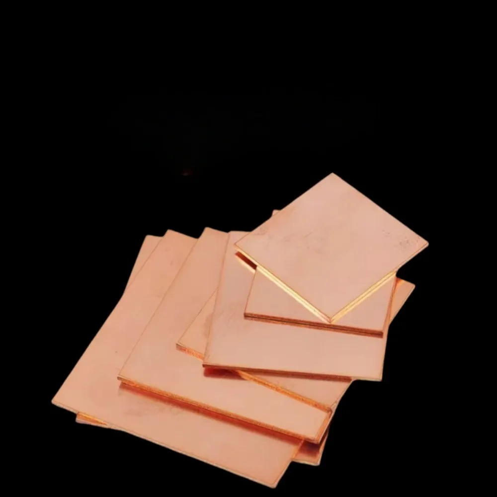 T2 Purple Copper Flat Sheet Pure Red Copper Block 10‑600mm Support Zero‑Cut Laser Cutting For Industrial Conductive Components