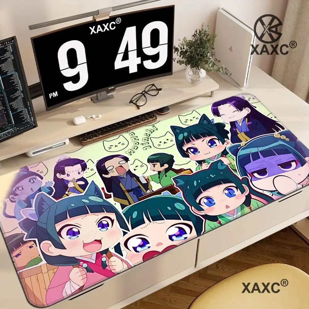 Anime the A-Apothecary D-Diaries Cute Maomao Mouse Pad Non-slip Rubber Gamer Balance Computer Decoracion Deskmat Office Large