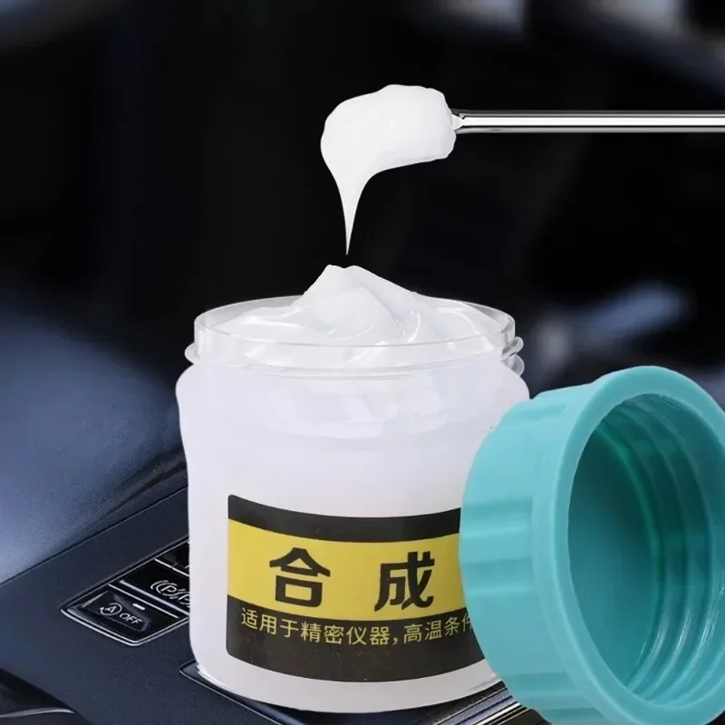 White Synthetic Grease Lubricating Oil Car Sunroof Door Keypad Satellite Shaft Rail Gear Bearing Mechanical O-ring Silicone Oil