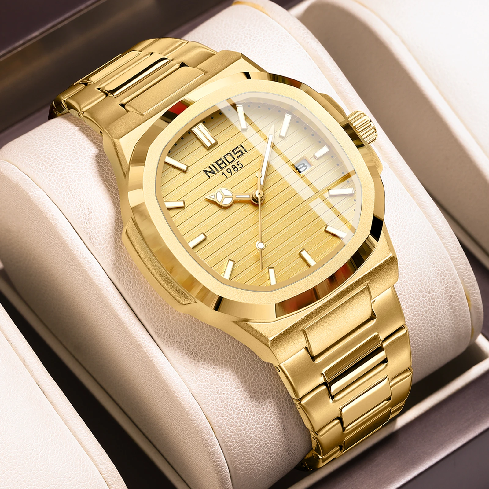 

2025 новые роскошные мужские кварцевые часы 30 м водонепроницаемые автоматические часы с датой мужские спортивные часы с хронографом из нержавеющей стали для мужчин часы