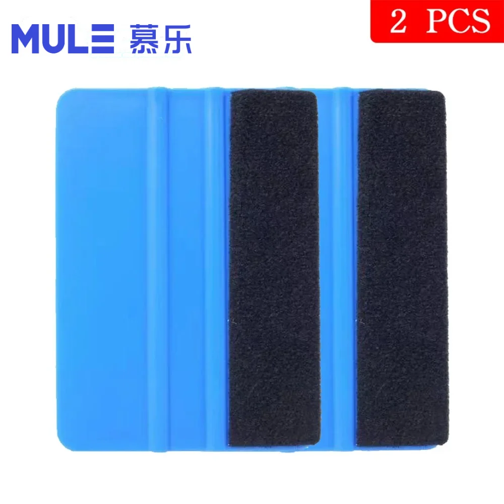 10x7cm Carbon Fiber Vinyl Car Sticker Film Install Squeegee Scraper with Felt Tool - Car Wrap Installation Kit view 5