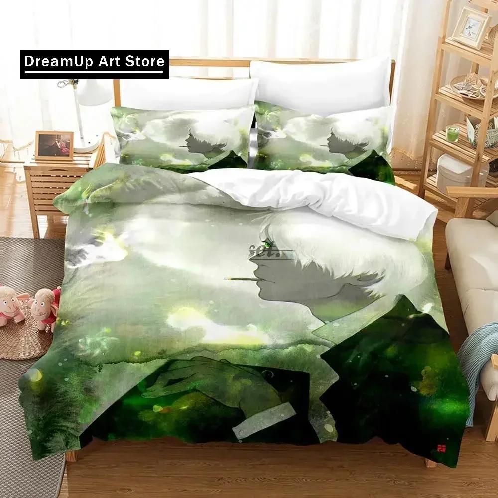 Mushishi Bedding Set Single Twin Full Queen King Size Bed Set Adult Kid Bedroom Duvet cover Sets 3D Print Anime Bed Sheet Set view 3