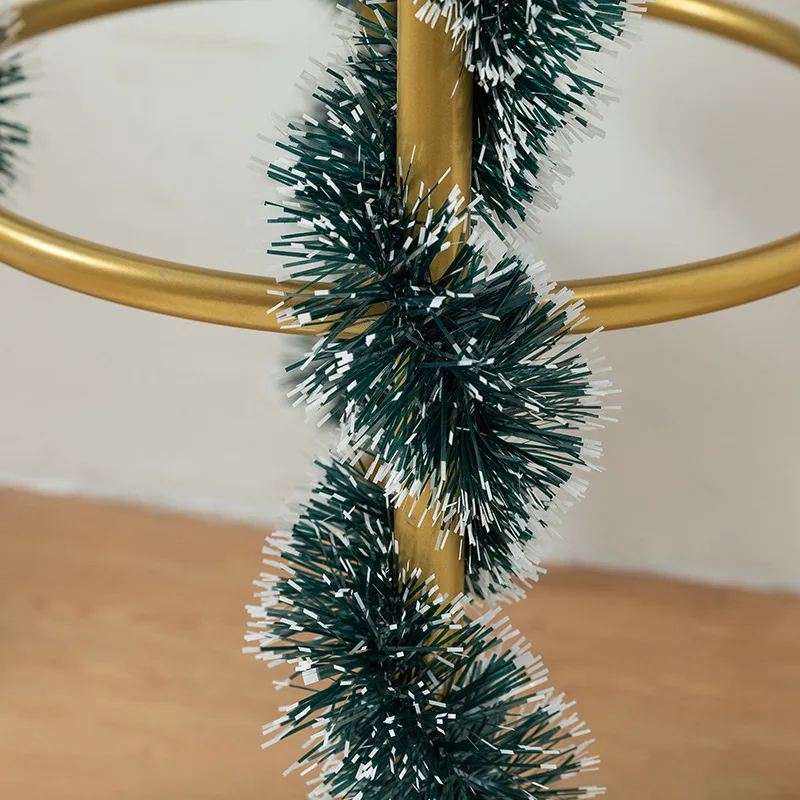2M Wholesale Christmas Ribbon Garland Green Cane Tinsel Ribbons Xmas Tree Hanging Pendent Wreath Ornaments Home Party Supplies view 4